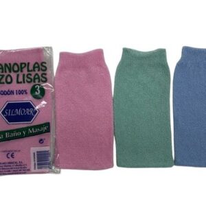 Manoplas 100% Algodón Claras pack 3