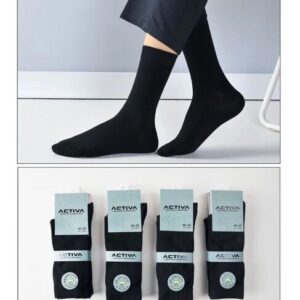 Calcetines ACTIVA Algodón NEGRO Pack 3