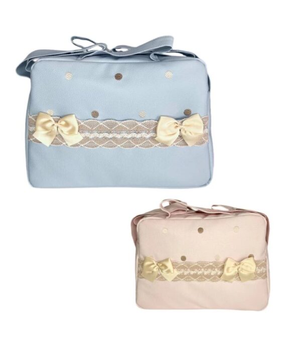 Bolso polipiel Lazos CELESTE - Imagen 2
