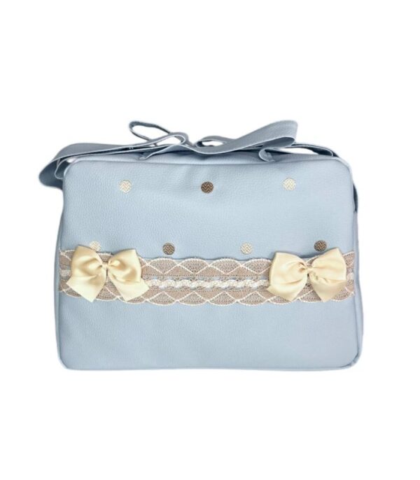 Bolso polipiel Lazos CELESTE