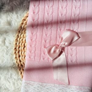 Toca de hilo Rosa bebé