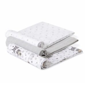 Pack 3 Gasas Interbaby gris