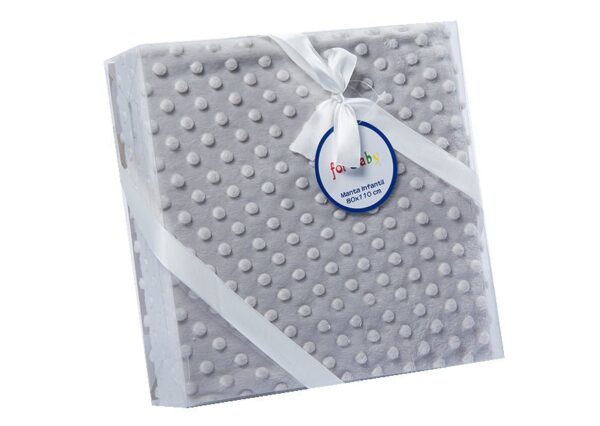 Manta Topitos Gris