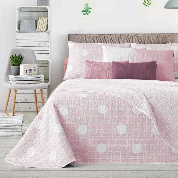 Colcha en oferta 90 MANTEROL color rosa