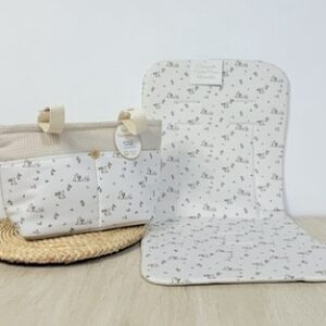 Colchoneta universal + bolso conejo beige
