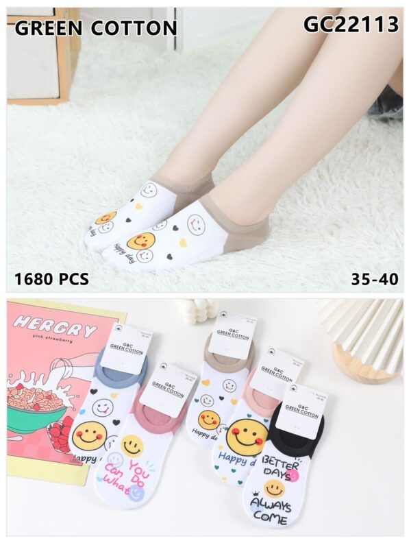 Pack 3 pares PINKIS INVISIBLES "HAPPY"