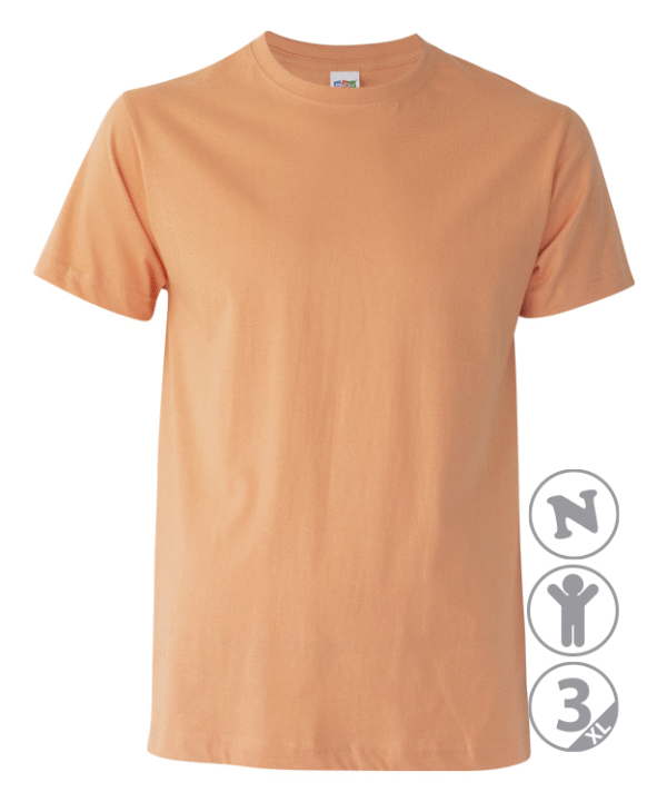 Camiseta Algodón color Mandarina - Imagen 2