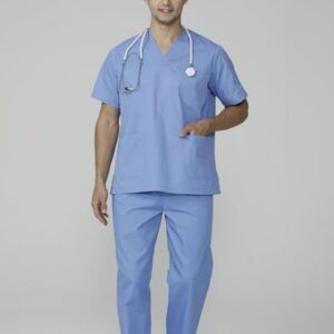 Conjunto Laboral Celeste Unisex