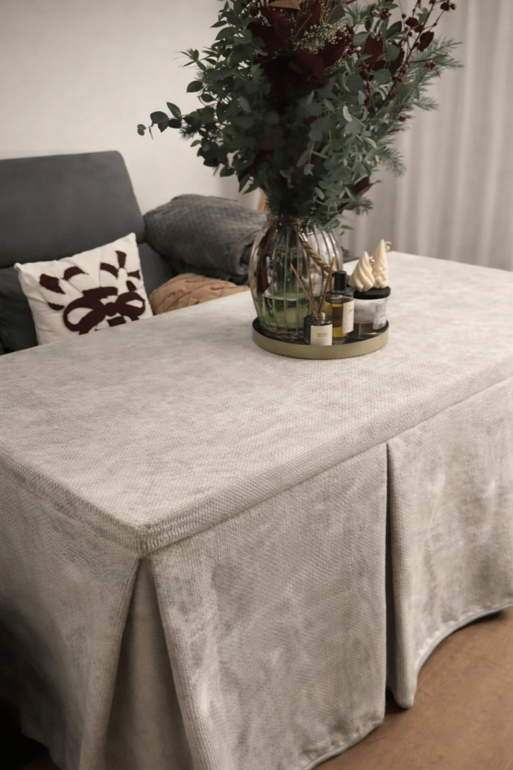 Ropa Camilla Andalucía 70 x 120 GRIS PERLA