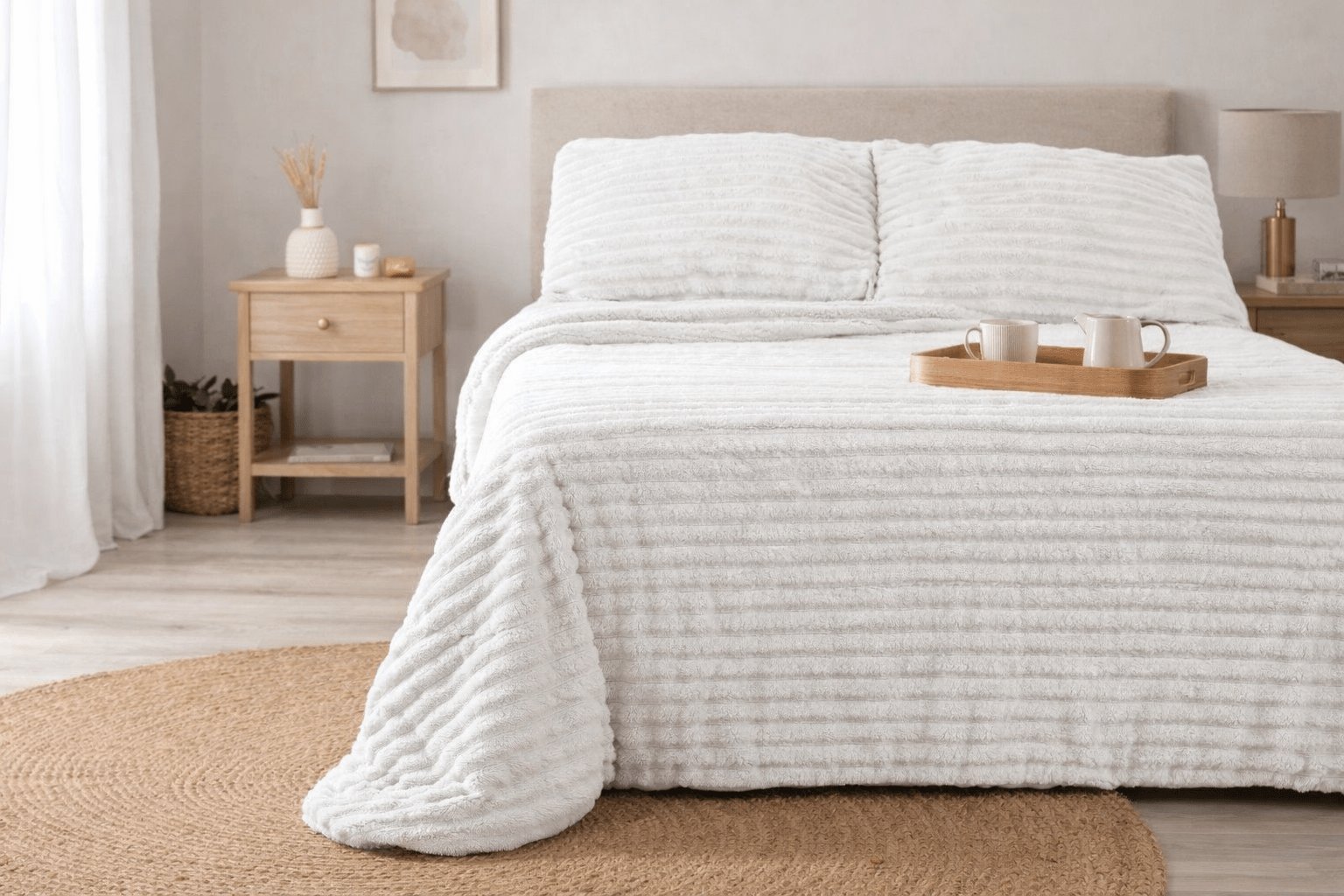 Edredón SHERPA Dorien BLANCO 150CM/160 cm