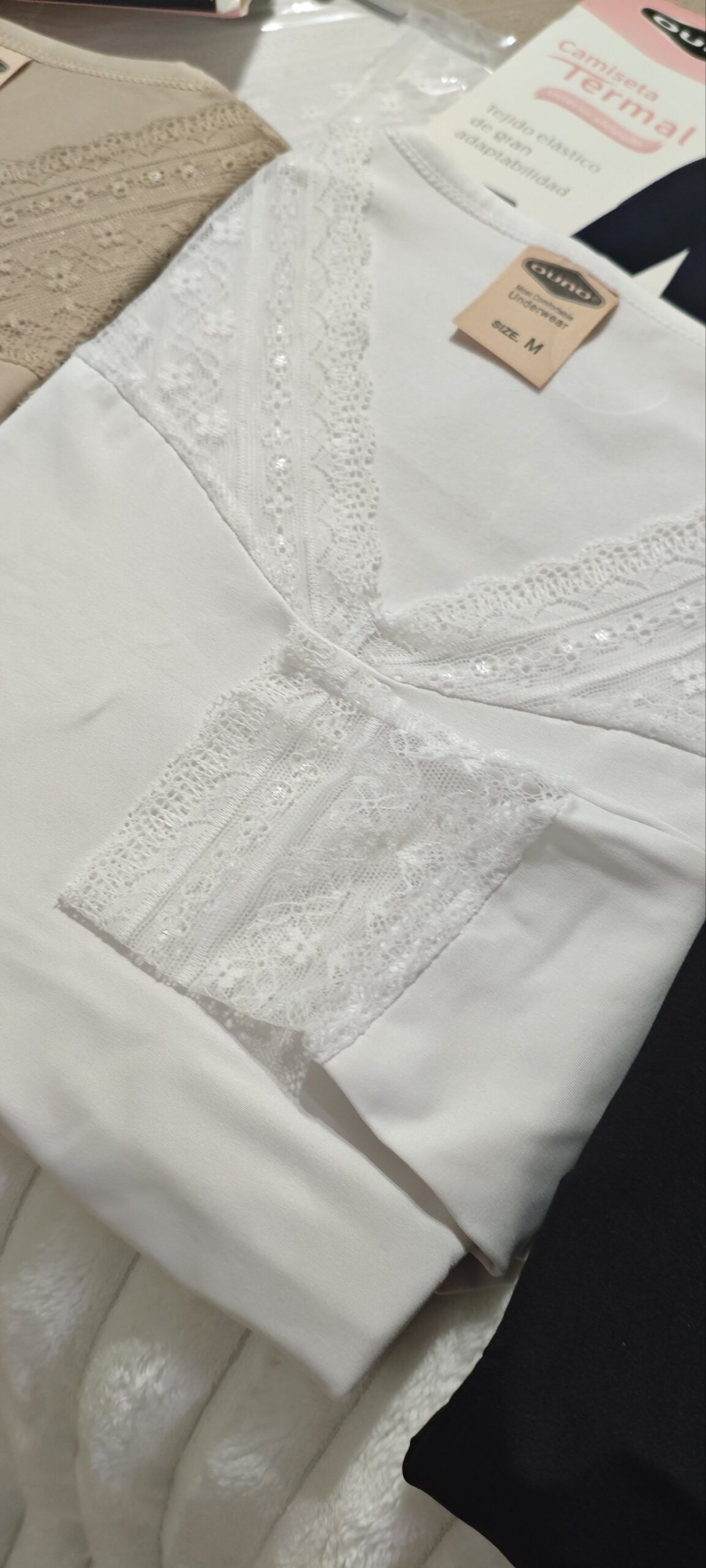 Camiseta Térmica Lencera BLANCA - Imagen 2