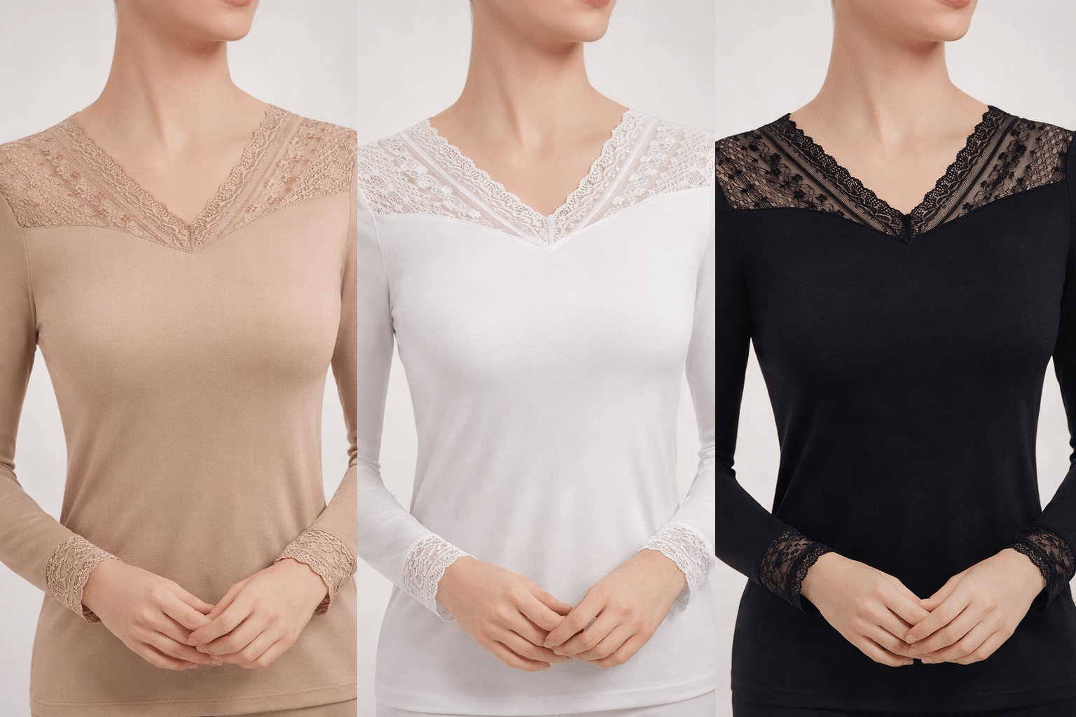 Camiseta Térmica Lencera BLANCA - Imagen 3