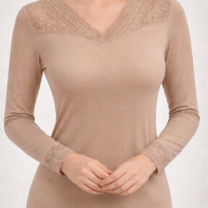 Camiseta Térmica Lencera Beige