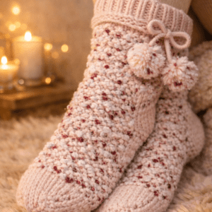 Calcetín zapatillas Antideslizante POMPÓN