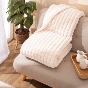 Manta KARAMELO Amber MARFIL