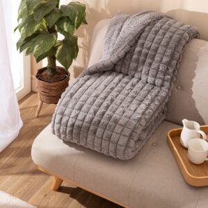 Manta Karamelo AMBER Gris