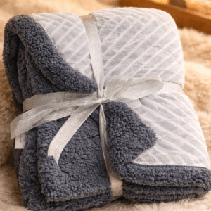 Manta OFERTA Gris Linea -blanquita 150x200