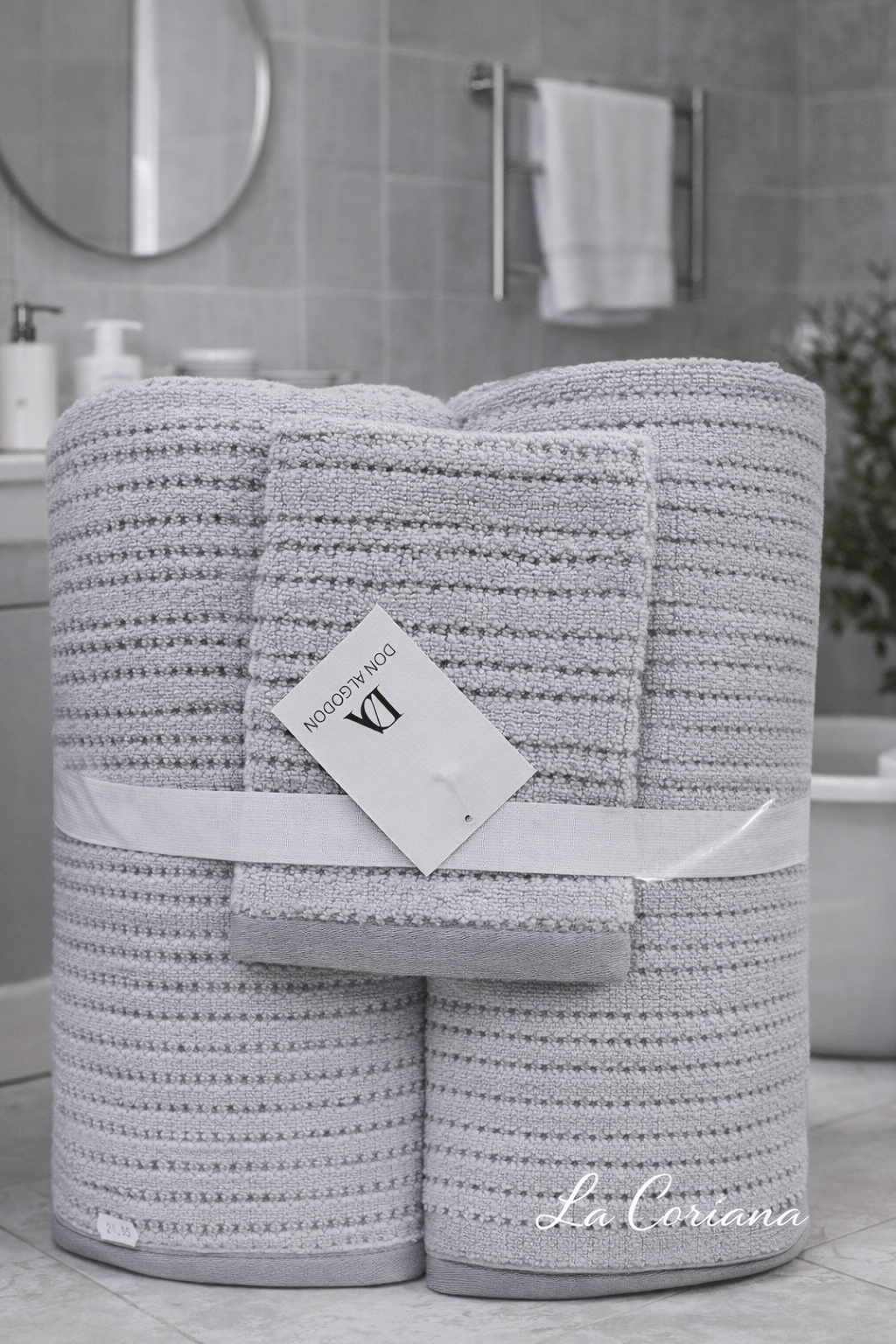 Juego de Toallas Don algodón GRIS
