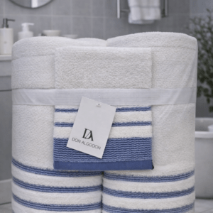 Juego Toallas 3 piezas DON ALGODÓN tonos azules