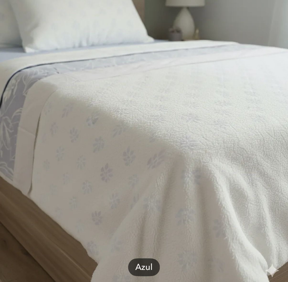 Juego Sábanas CORALINA Ivy celeste - Imagen 2