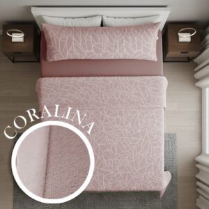 Juego Sábanas CORALINA trazos rosa
