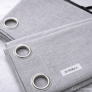 Cortina Loneta Gris Perla