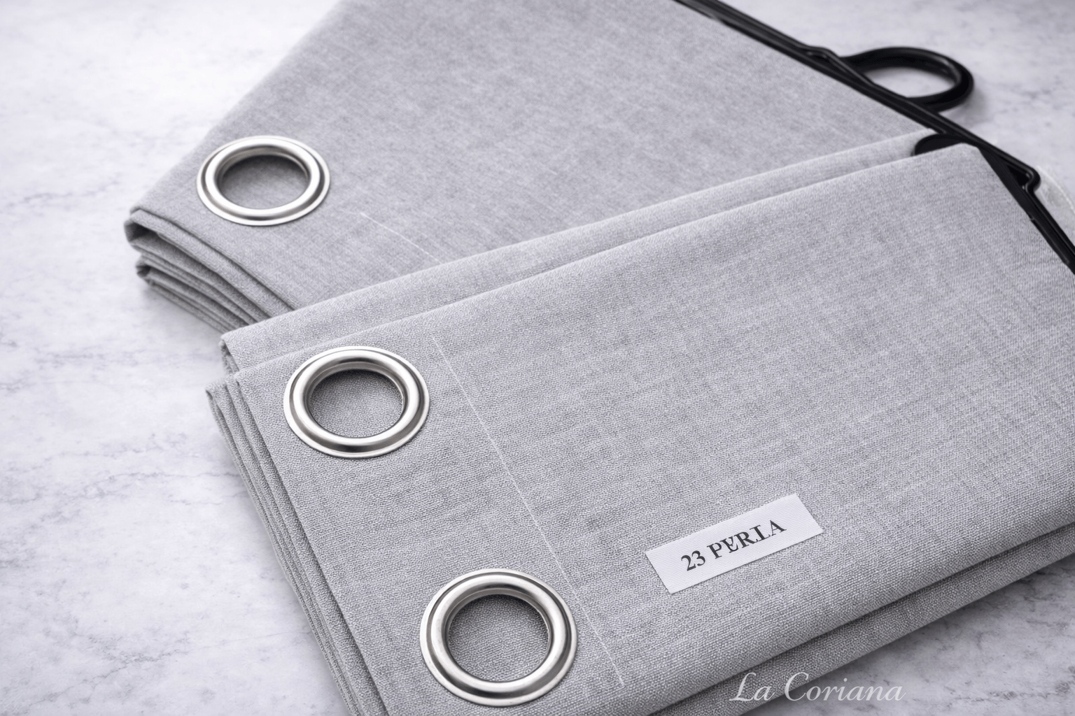 Cortina Loneta Gris Perla