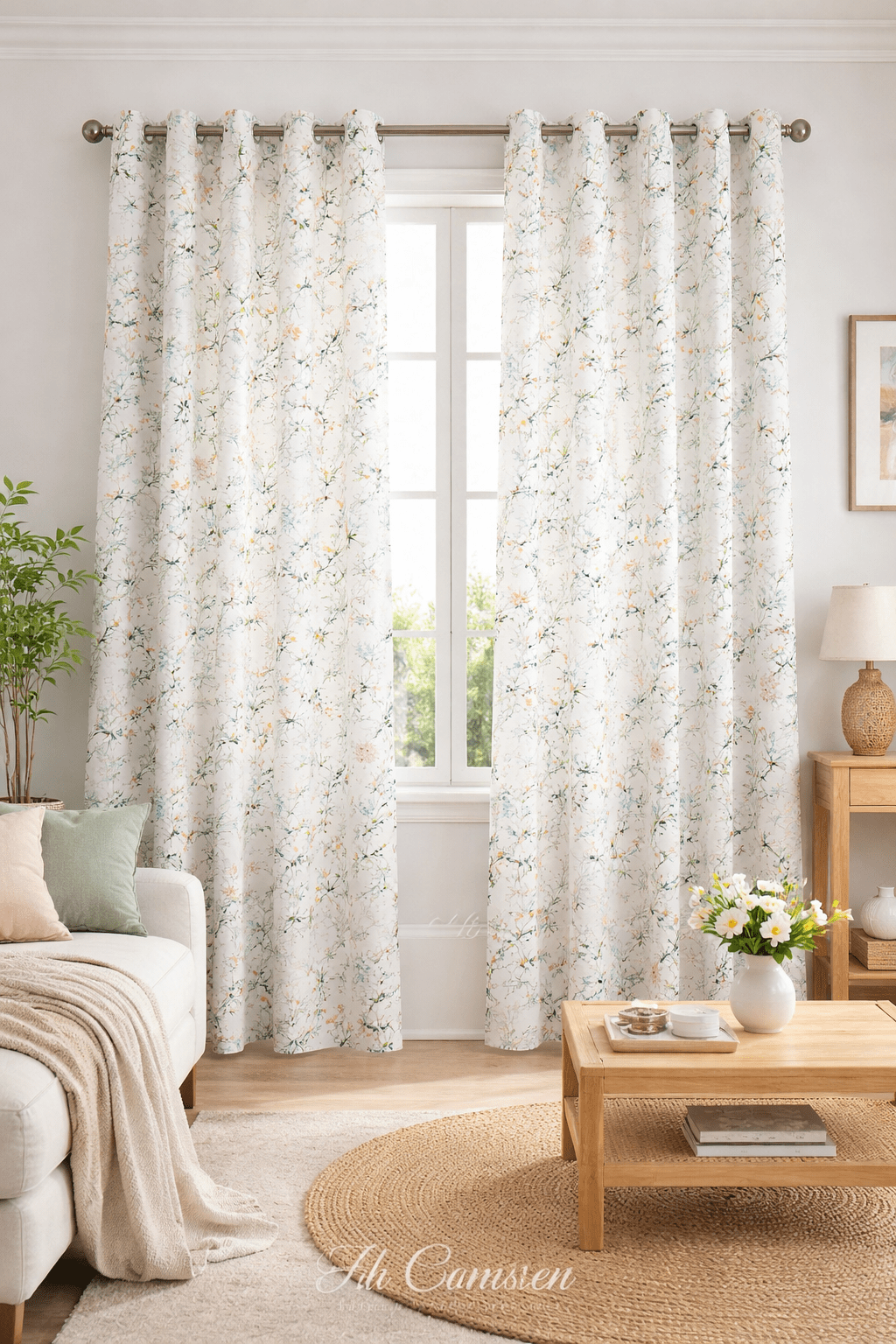 Cortina Loneta Ramitos - Imagen 3