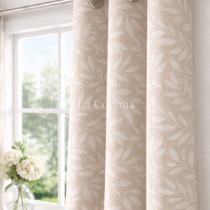 Cortina Hojas Beige