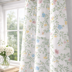 Cortina Loneta Ramitos