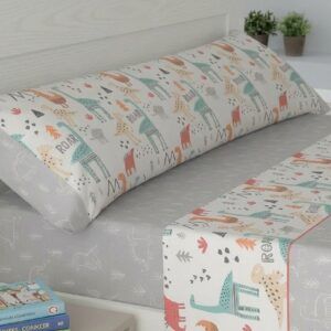 Juego Sábanas Gamberritos mod. DINO GRIS Cama 90cm