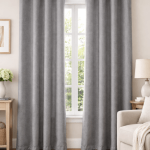 PACK 2 PATAS CORTINA TUPIDAS GRIS 🔥OFERTA🔥