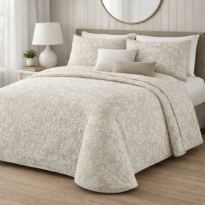 Colcha Bouti Dolz Paula Beige REVERSIBLE