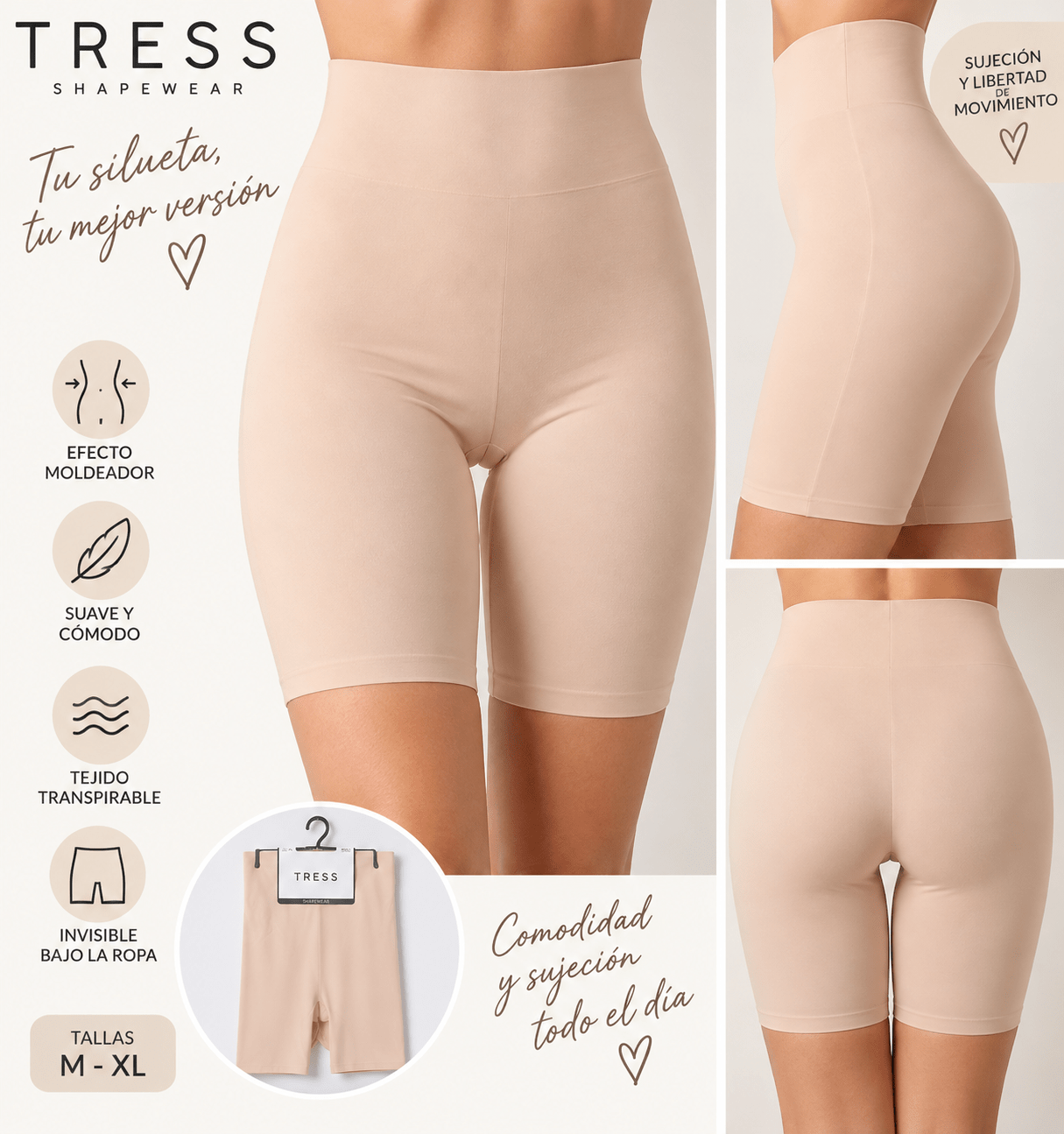 Fajita Culote Moldeadora "ANTIROCES" T R E S S - Imagen 3