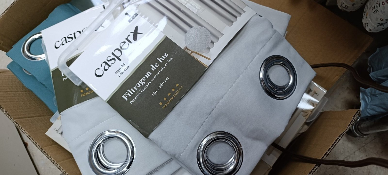 PACK 2 PATAS CORTINAS COLOR GRIS PERLA 🩶 - Imagen 2