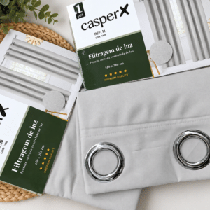 PACK 2 PATAS CORTINAS COLOR GRIS PERLA 🩶