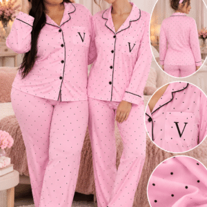 PIJAMA VICTORIA LUNAR ROSA 🩷