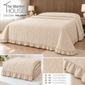 Colcha OFERTA volante BEIGE