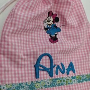 Talega personalizada Vichy Disney Minnie