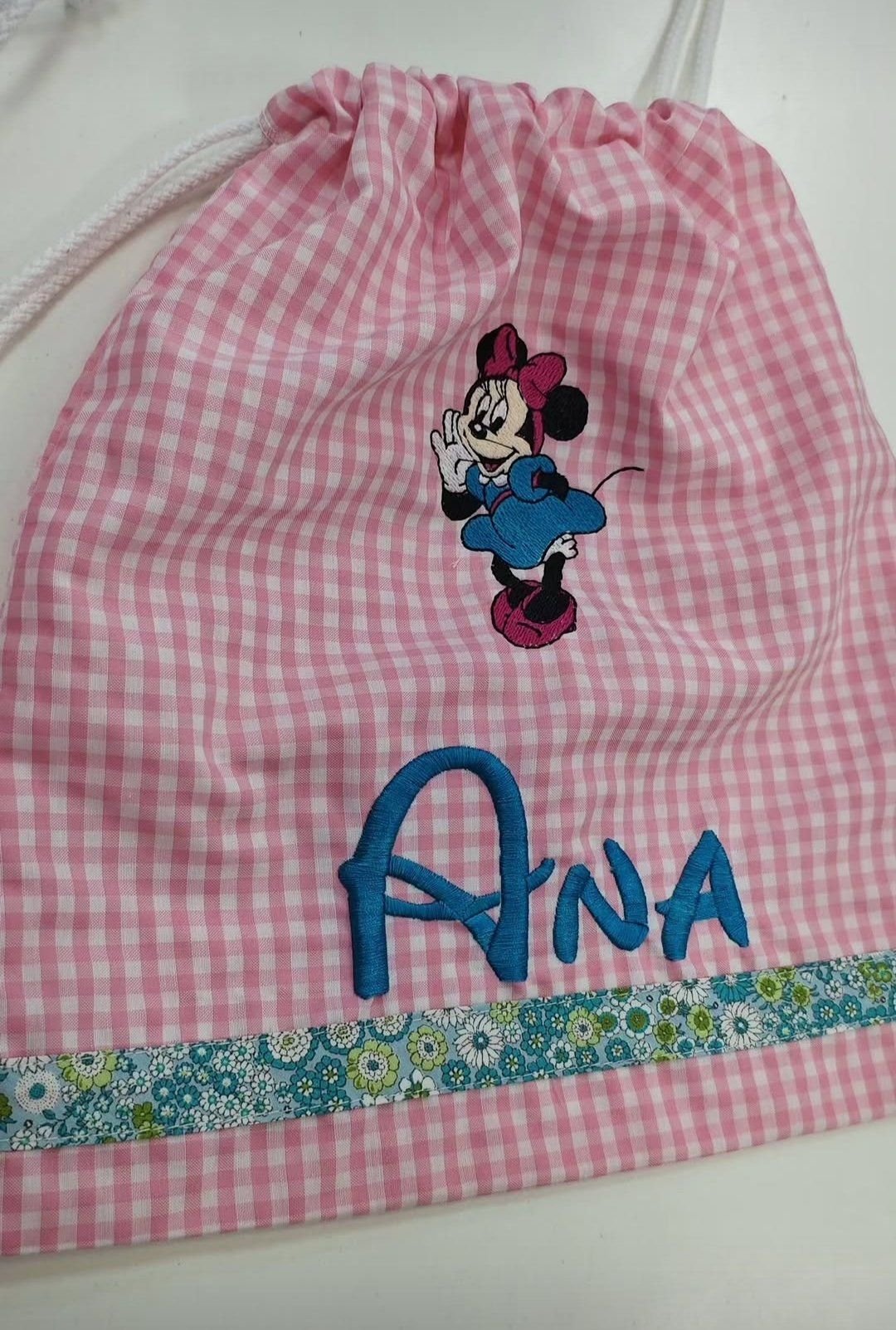 Talega personalizada Vichy Disney Minnie