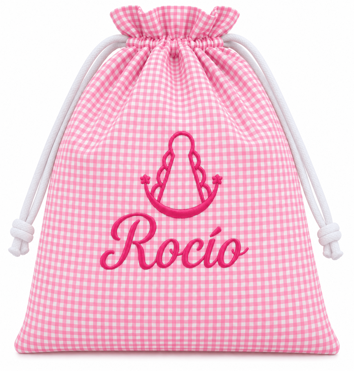 Talega personalizada Vichy Virgen del Rocío - Imagen 3