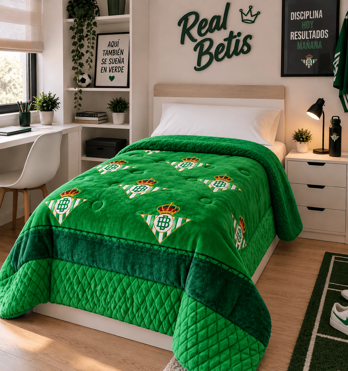 Edredón Sherpa oficial REAL BETIS Cama 90