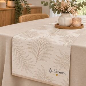 TAPETE MODELO HOJA BEIGE